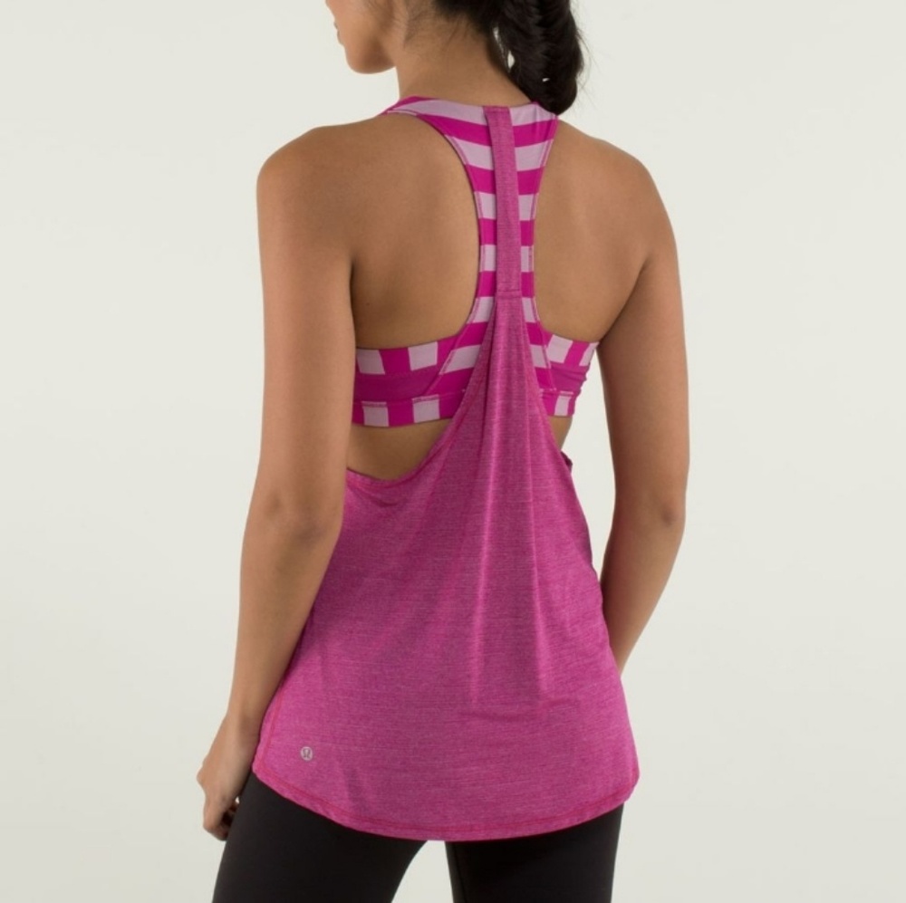 Lululemon 2 in 1 run tank with built in bra
